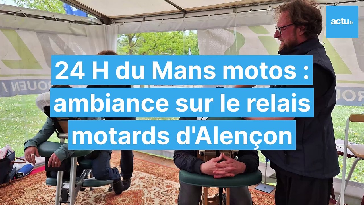 24 H du Mans motos : ambiance au relais motards de l'aire de la dentelle à Alençon