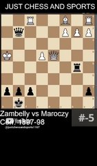 Geza Maroczy checkmates Zambelly with the Queen