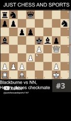 Joseph Blackburne vs NN. Heavy pieces checkmate