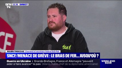 Grève à la SNCF: "On a aucune réelle négociation", affirme Julien Troccaz du syndicat Sud Rail