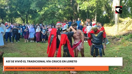 Así se vivió el tradicional Vía Crucis en Loreto
