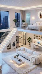 Elegant White Duplex ApartmentElegant White Duplex Apartment.