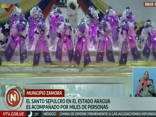 Aragua | Manifestación religiosa del Santo Sepulcro reunió a miles de creyentes en Villa de Cura