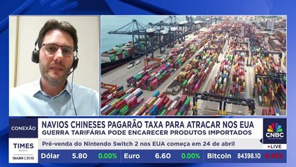 Navios da China pagarão taxa para atracar nos EUA; diretor de renda variável da Faz Capital analisa