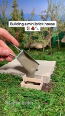 Mini Brick House Construction | Tiny Bricks DIY Model