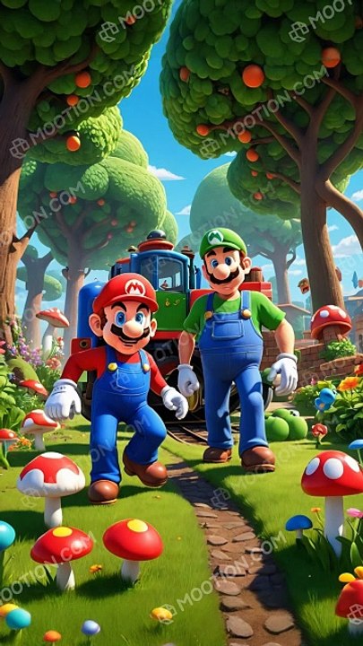 Mario and the Grumpy Train ⁨@smilentales⁩