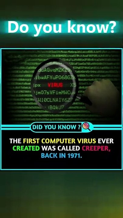 Did You Know the First Virus Was Named Creeper?