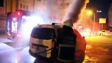 Yanan araca müdahale eden itfaiyeci ölümden döndü!