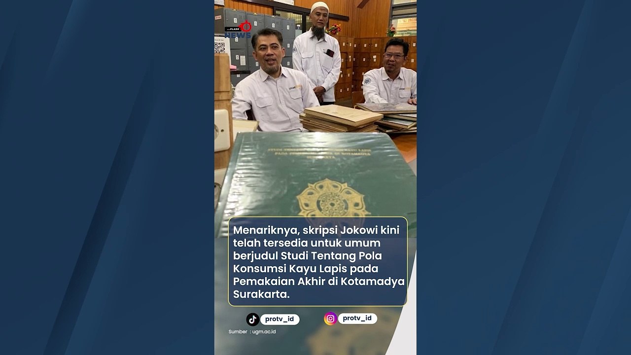 Beginilah Penampakan Skripsi Jokowi, Yang Dikeluarkan UGM Usai Polemik Ijazah Palsu