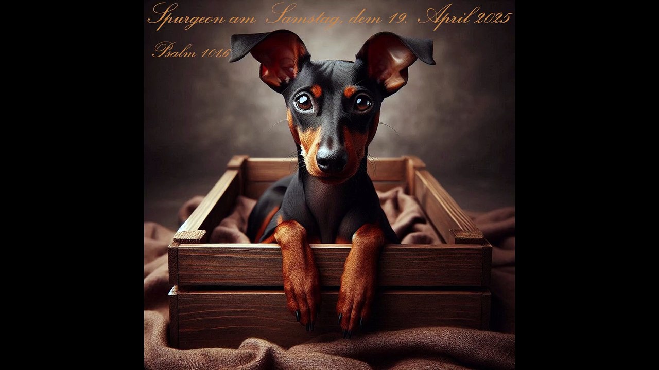 Spurgeon am Samstag, dem 19. April 2025, zu Psalm 101,6