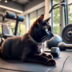 Ai animated cat#ai#annime