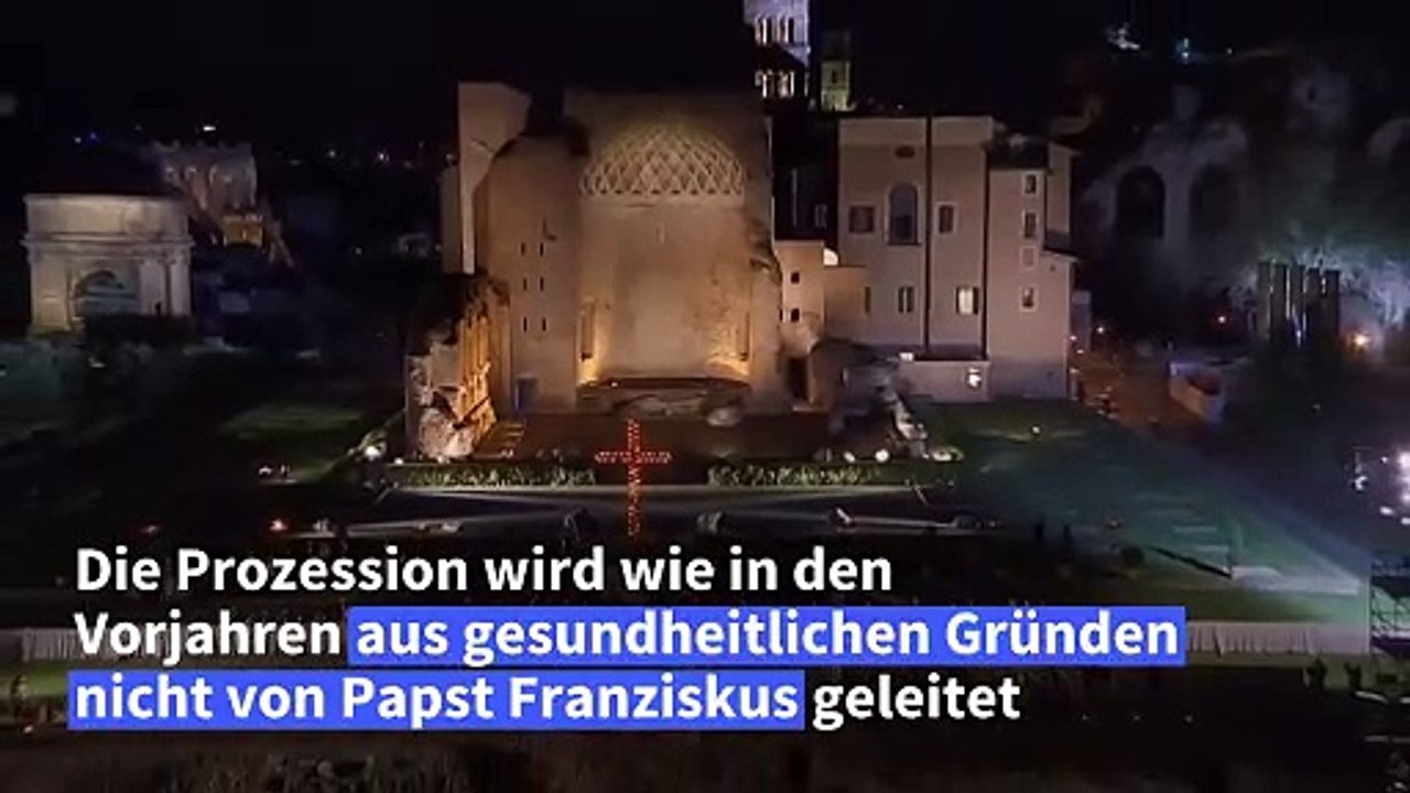 Karfreitagsprozession in Rom erneut ohne Papst Franziskus