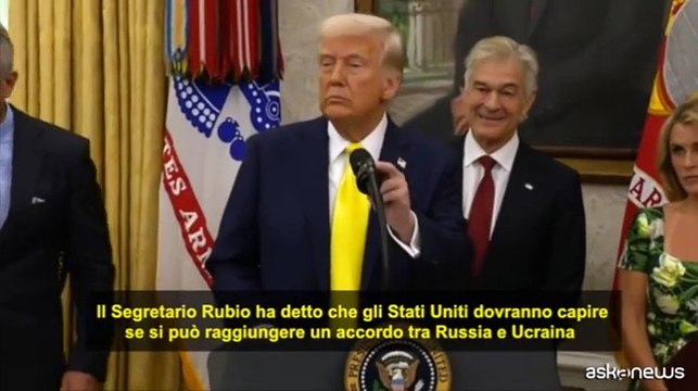 Ucraina, Trump conferma: senza progressi, lasceremo perdere
