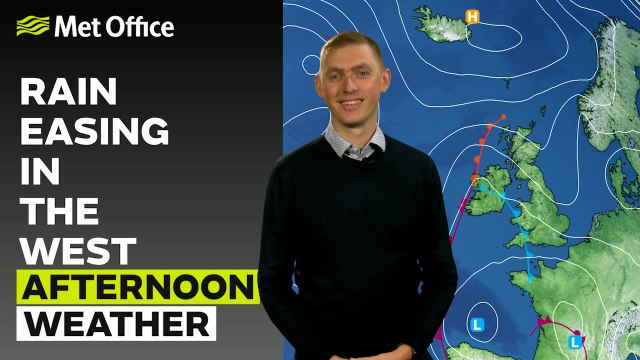 Met Office Saturday afternoon weather forecast 19/04/2025 - Better weather further east