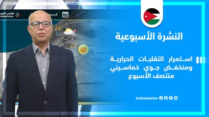 الأردن | أجواء ربيعية ومنخفض جوي خماسيني يؤثر على المملكة !