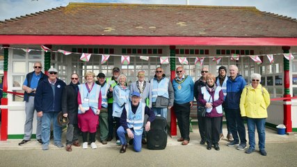 The official reopening of Shelter 4, East Parade, Bexhill, on Saturday 19th April 2025