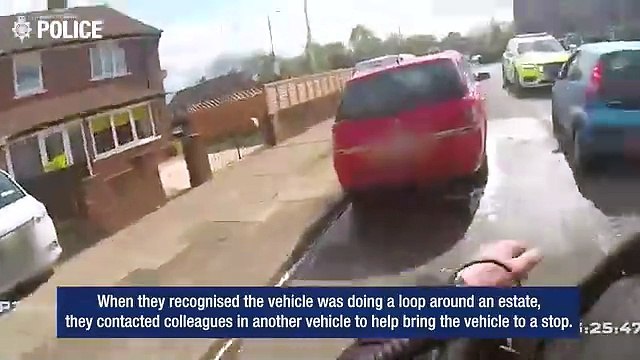 Moment firearms officers intercept vehicle to bring wanted man into custody in Doncaster