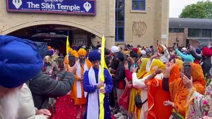 The 2025 Vaisakhi parade from The Sikh Temple in Chapeltown, Leeds