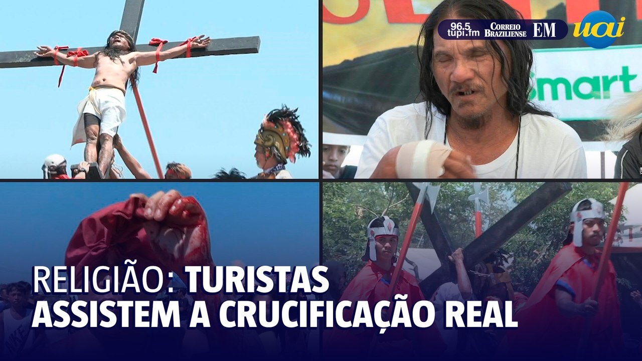Homem se crucifica pela 36ª vez em nome da fé