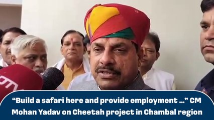 “Build a safari here and provide employment …” CM Mohan Yadav on Cheetah project in Chambal region