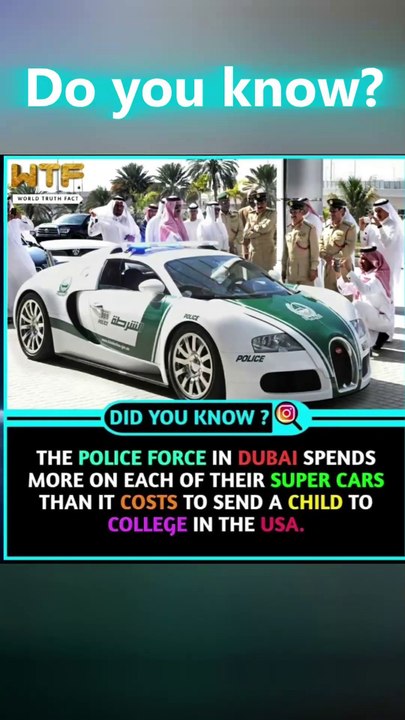Dubai’s Police Cars vs U.S. College Tuition – You Won’t Believe the Cost