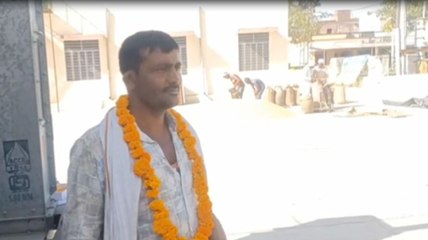 खरीद केन्द्र पर पहुंचे 6 हजार से अधिक कट्टे गेहूं