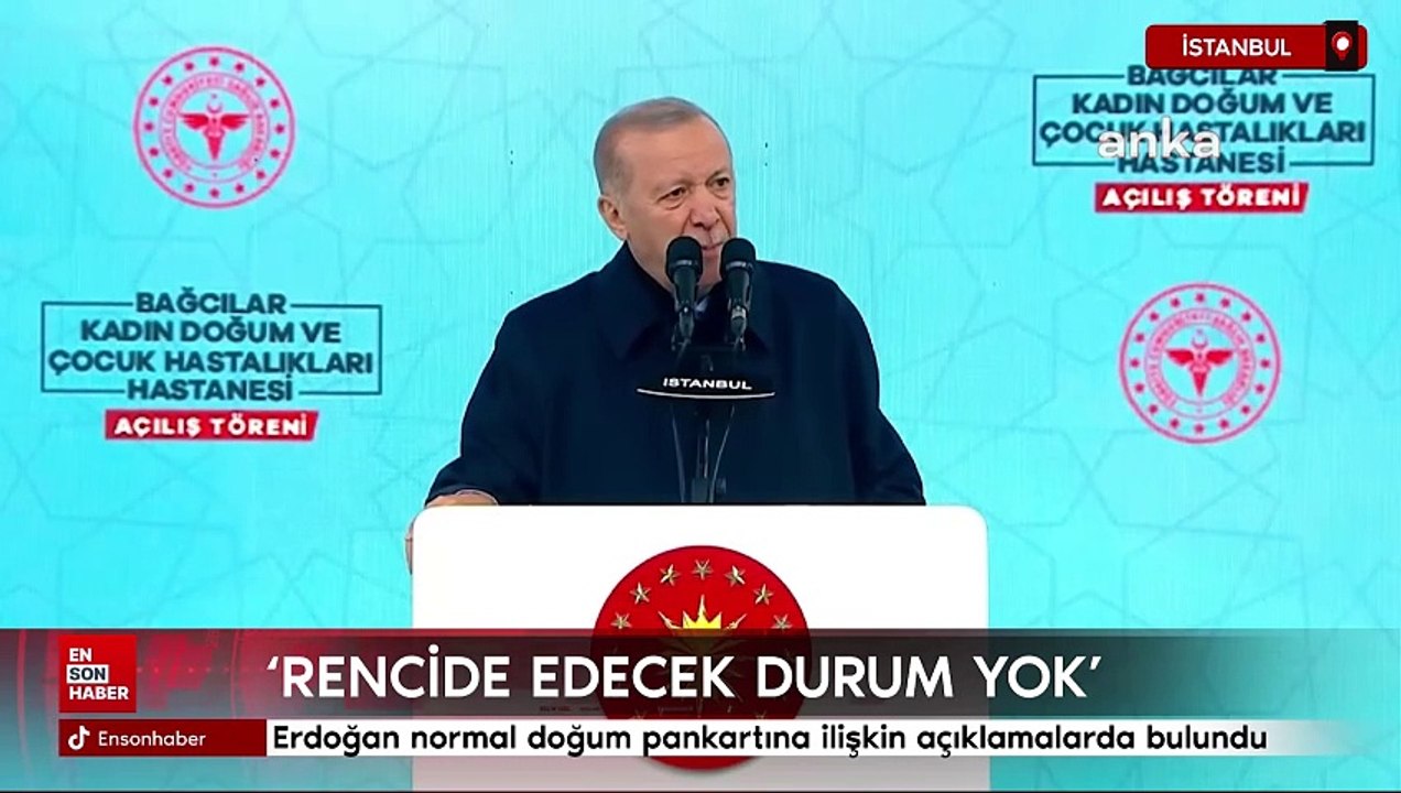 Cumhurbaşkanı Erdoğan'dan normal doğum pankartına ilişkin: Rencide edecek durum yok