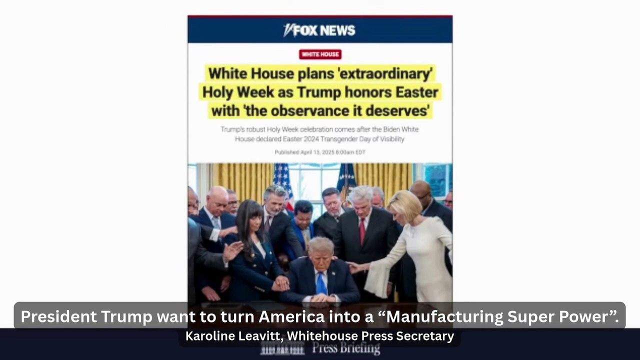 President Trump want to turn America into a  “Manufacturing Super Power”