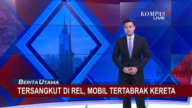 KRL Bogor Anjlok Usai Tabrak Mobil di Pelintasan Teplan, Pengemudi Selamat