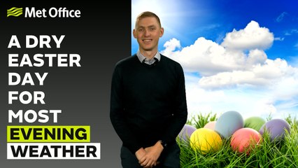 Met Office Saturday evening weather forecast 19/04/2025 - A mostly dry evening