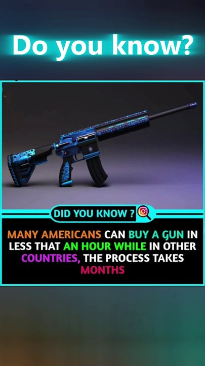 Buy a Gun in 60 Minutes? Only in America 😳