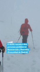 El GERA rescata a dos personas perdidas en Navacerrada y Rascafría