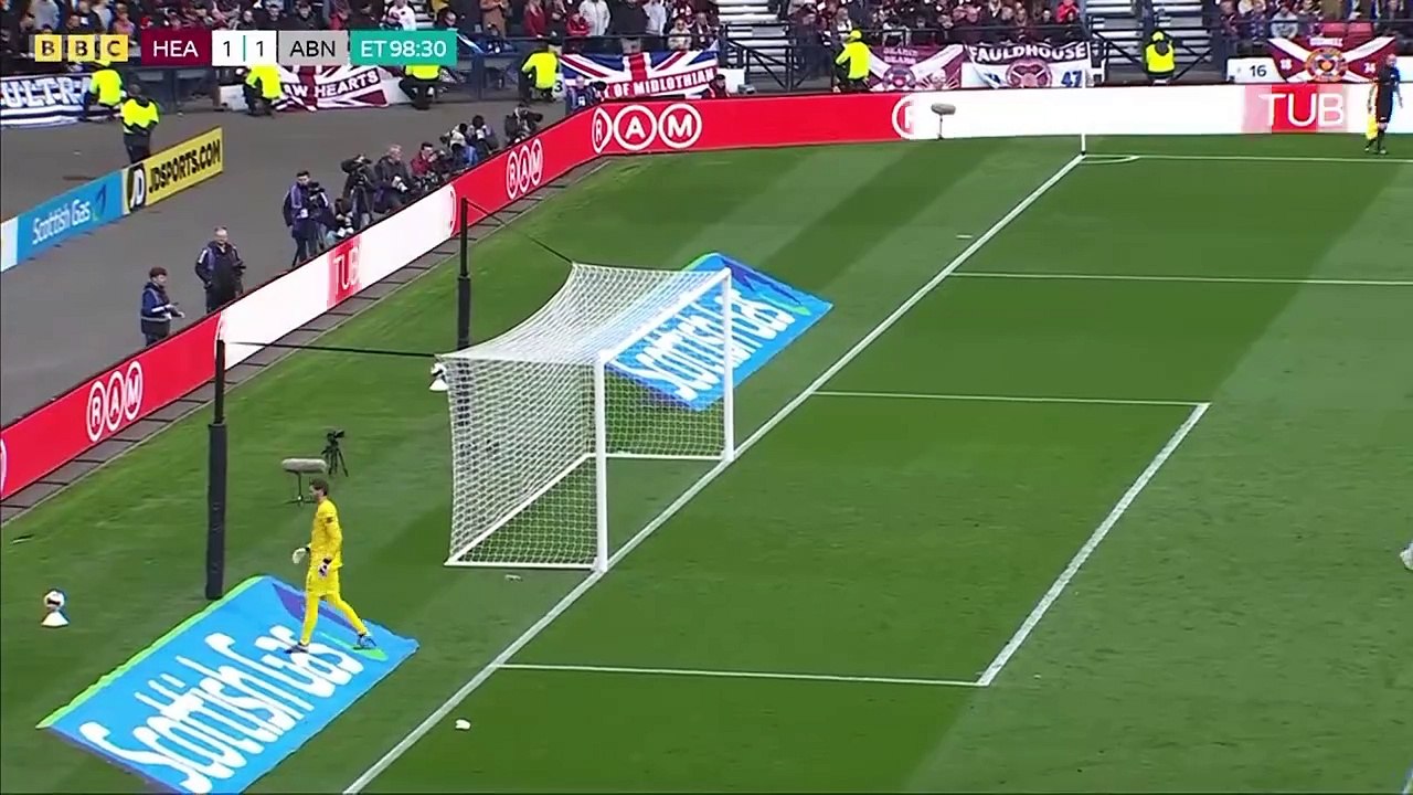 Hearts Vs Aberdeen Extra Time Scottish Cup Semi Final BBC