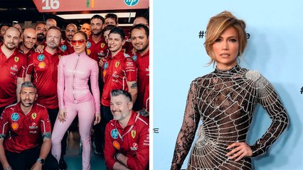 Jennifer López se hace presente con Ferrari en el GP de Arabia Saudita