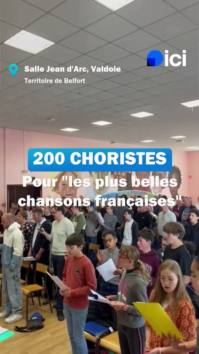 Territoire de Belfort : 200 choristes de tous âges en répétition pour un grand spectacle à la Maison du peuple en mai