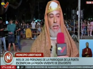 Pueblo merideño realiza la "Pasión Viviente de Jesucristo" como acto de fe y tradición