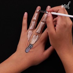 Welcome to the world of 3D hand art! 🎨🖐️