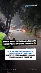 3 Mobil Polisi Dibakar Oknum Ormas Ketika Hendak Ringkus Ketua Ormas Pelaku Penganiayaan