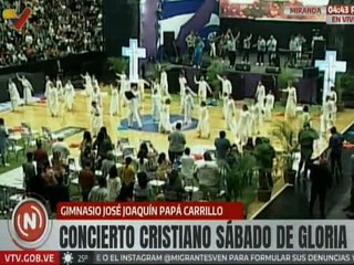 Se desarrolla concierto cristiano "Sábado de Gloria" en el gimnasio José Joaquín Papá Carrillo
