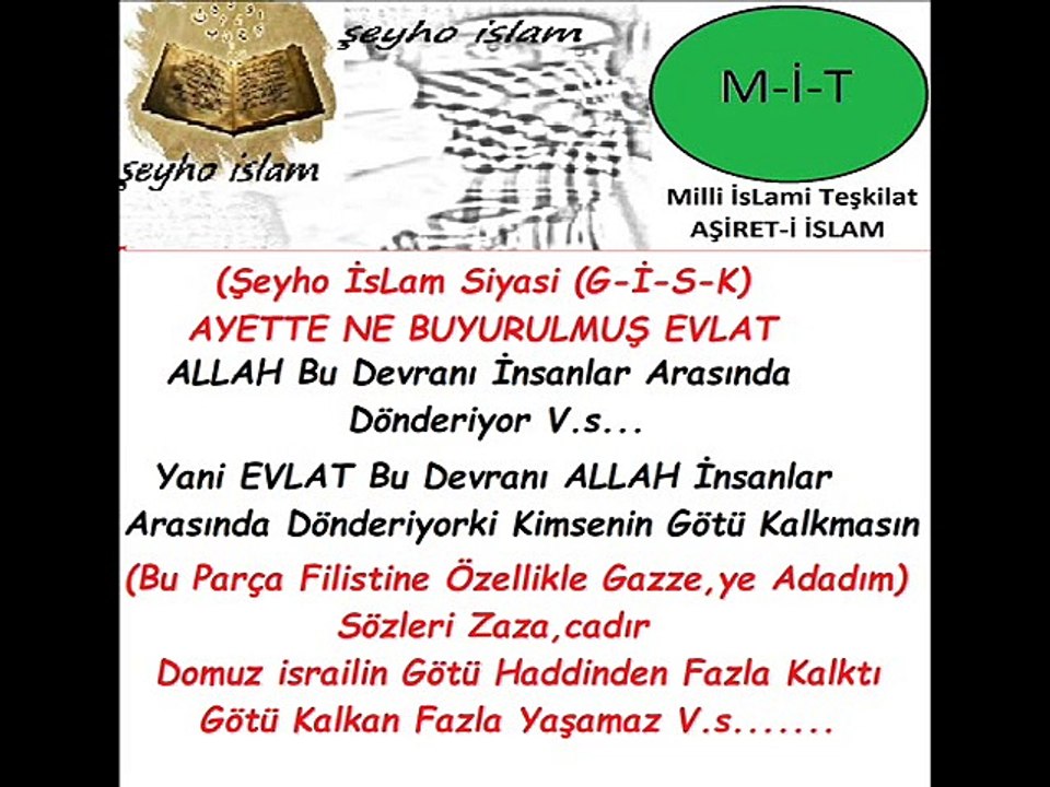 Bu Benim Savaşım Geri Dur EvLat (Yeni) Zaza.ca (Filistine Özallikle Gazze,ye Adanmış Bir Parça (Free Palestine)