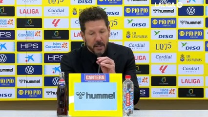 Simeone y los títulos esta temporada: "Entiendo tu pregunta, pero no estoy pensando en esto"