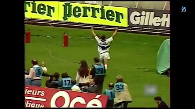 Football : Coupe de France de Football Saison 1988-1989 Finale OM-AS Monaco