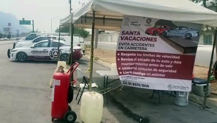 Resguarda Santa Catarina carreteras federales y de cuota en vacaciones