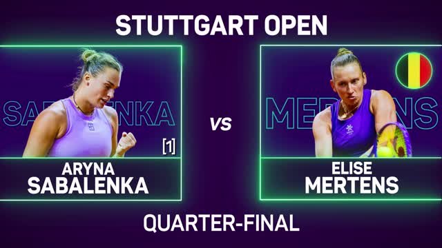 Dominant Sabalenka into Stuttgart semis