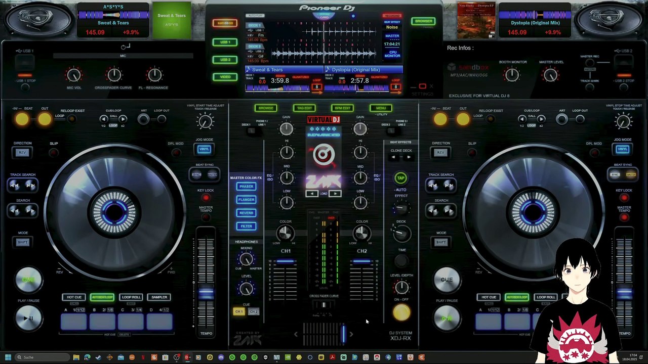 VTuber Virtual Dj Techno Mix