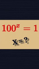 🔴 ¡Desarrollando la ECUACION EXPONENCIAL 100 elevado a la X es igual a 1! 🔵 ¡Paso a paso!