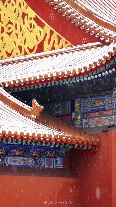 The Forbidden City in Snow / La Cité Interdite sous la neige