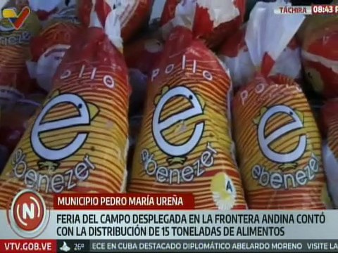 Táchira | Feria del Campo Soberano distribuye 15 toneladas de alimentos en el municipio Ureña