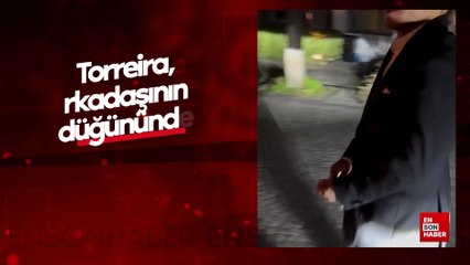 Torreira, arkadaşının düğününde çocuklarla top oynadı