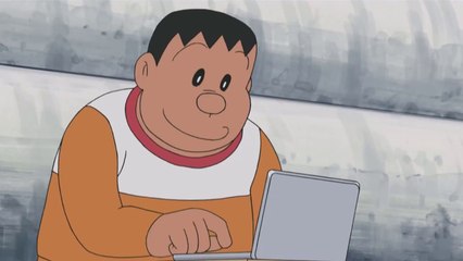 パソコンを打つジャイアン